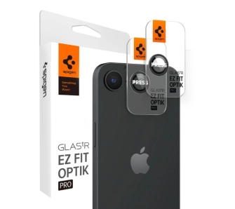 Szkło hartowane Spigen Optik Pro Glas.tr Ez Fit do iPhone 16e Czarny
