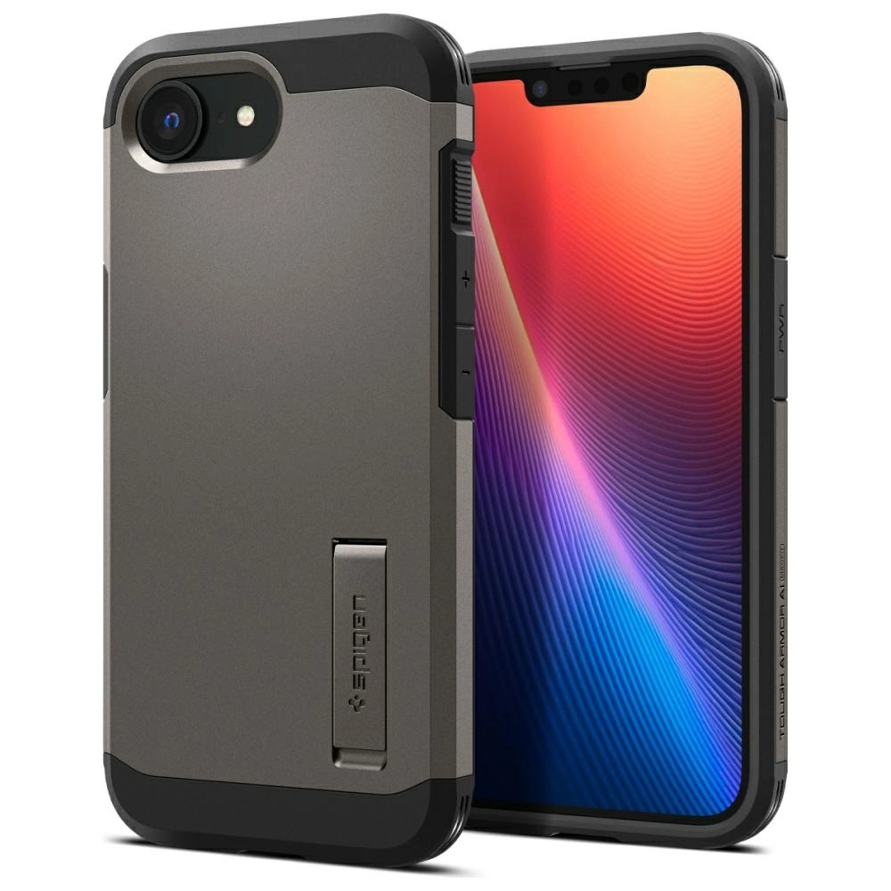Etui Spigen Tough Armor Mag MagSafe do iPhone 16e Szary