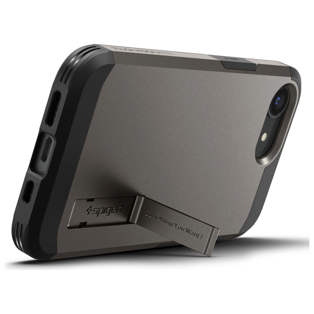 Etui Spigen Tough Armor Mag MagSafe do iPhone 16e Szary