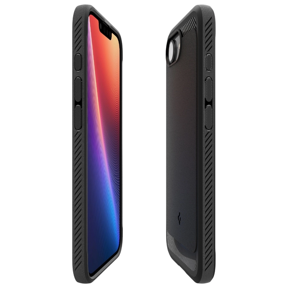 Etui Spigen Rugged Armor Mag MagSafe do iPhone 16e Czarny