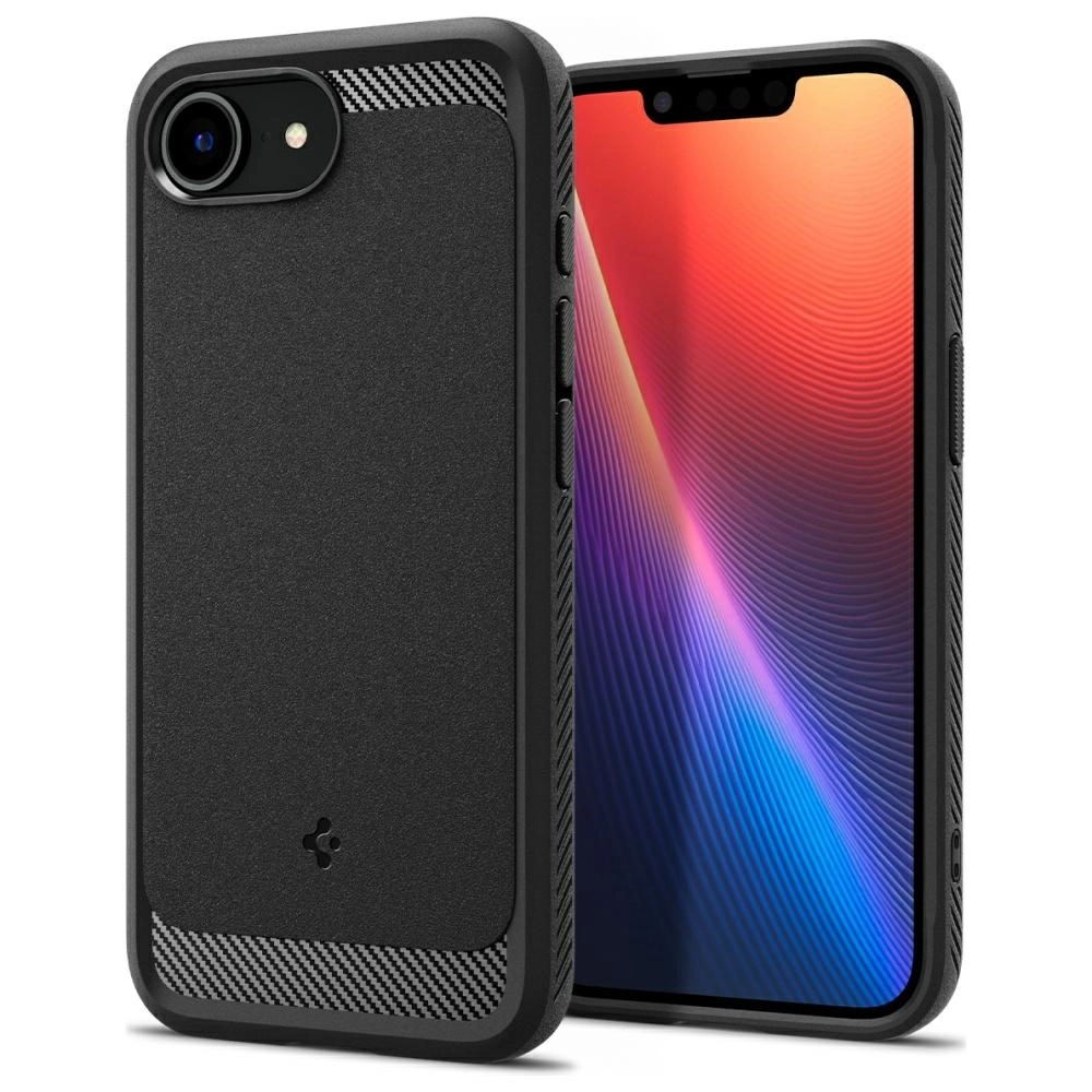 Etui Spigen Rugged Armor Mag MagSafe do iPhone 16e Czarny