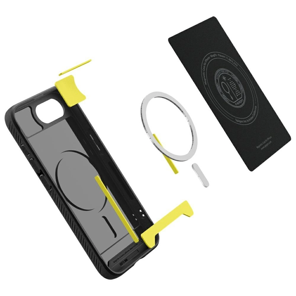 Etui Spigen Rugged Armor Mag MagSafe do iPhone 16e Czarny