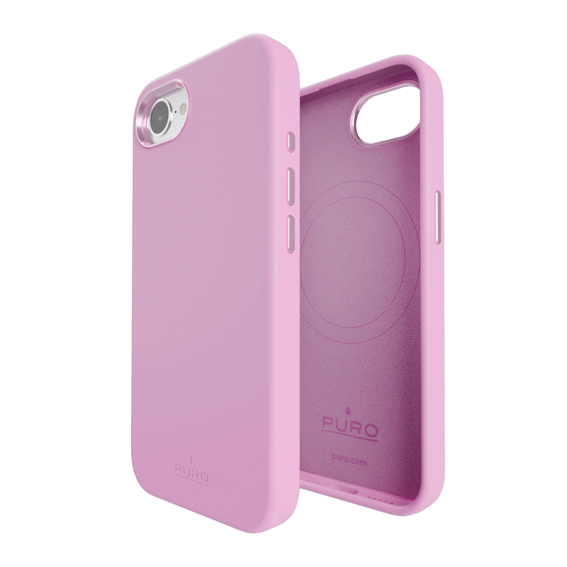 Etui Puro Icon Mag Pro do iPhone 16e Różowy