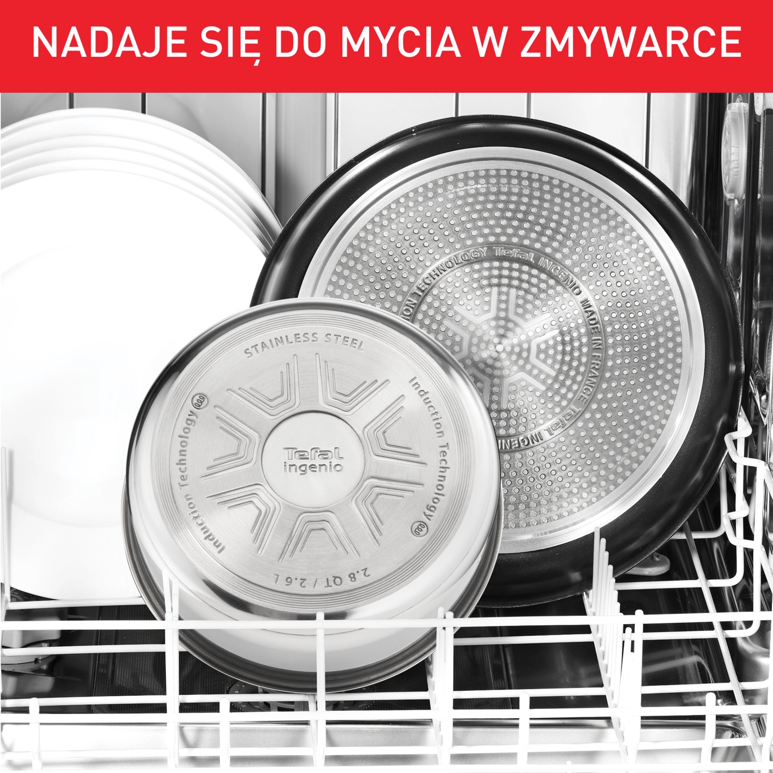 Zestaw patelni Tefal Cook Eat L8813S75 Indukcja Titanium 22cm, 26cm