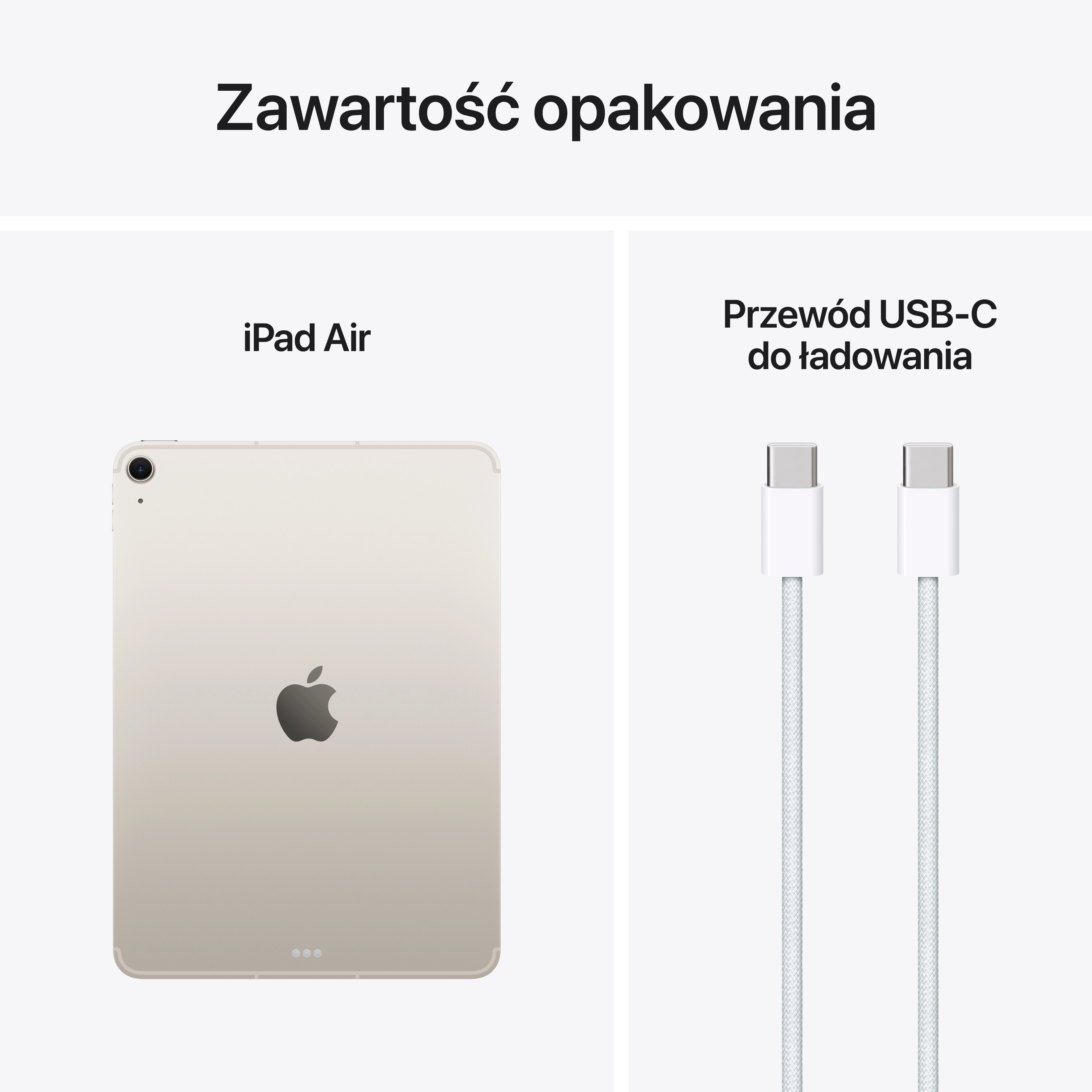 Apple iPad Air 11" M3 7 gen. 2025 1TB Wi-Fi Cellular 5G Księżycowa poświata
