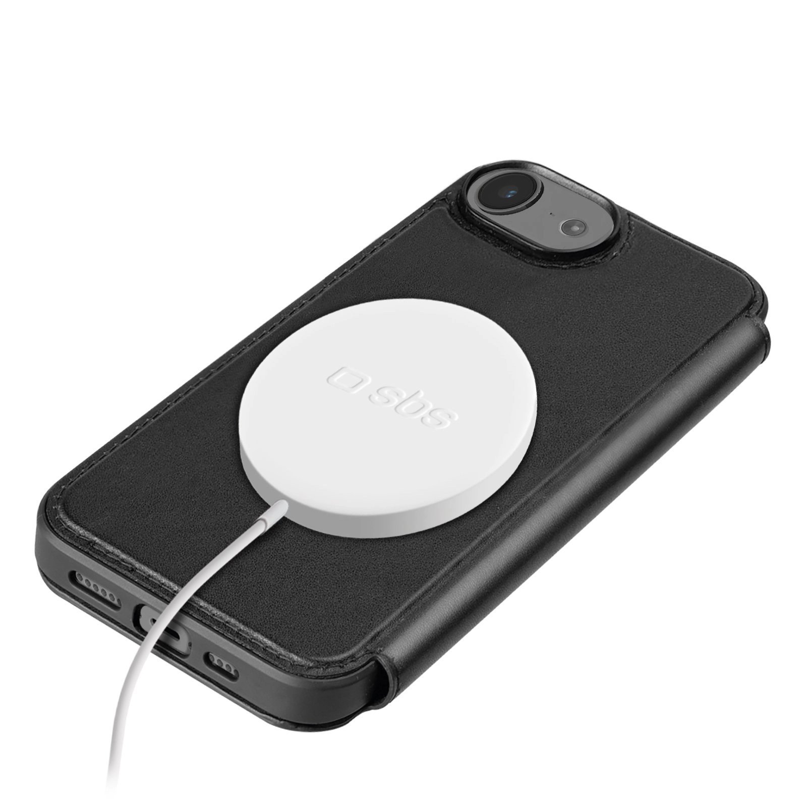 Etui SBS Wallet Mag do iPhone 16e Czarny
