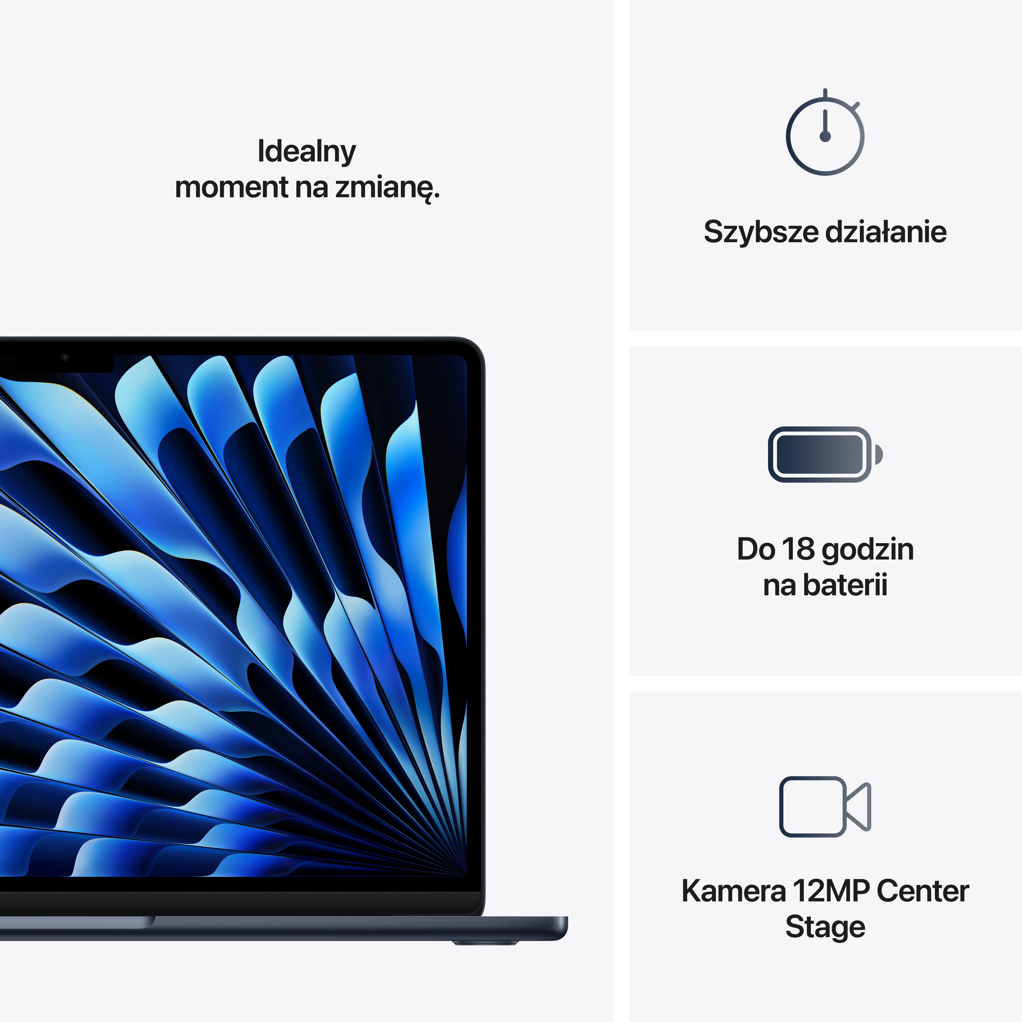 Apple MacBook Air 2025 13,6" M4 24GB RAM 512GB Dysk macOS Północ