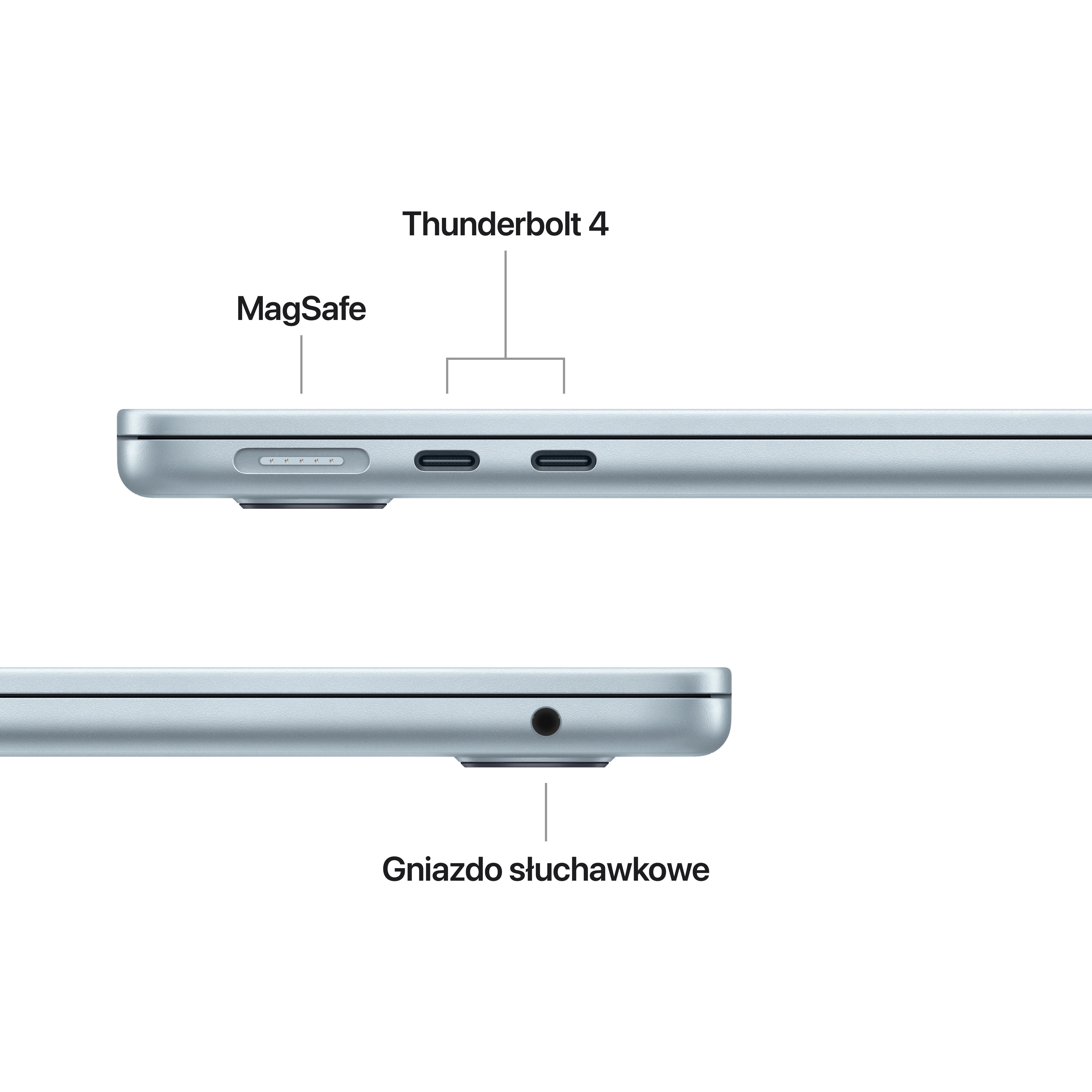 Apple MacBook Air 2025 13,6" M4 24GB RAM 512GB Dysk macOS Błękitny