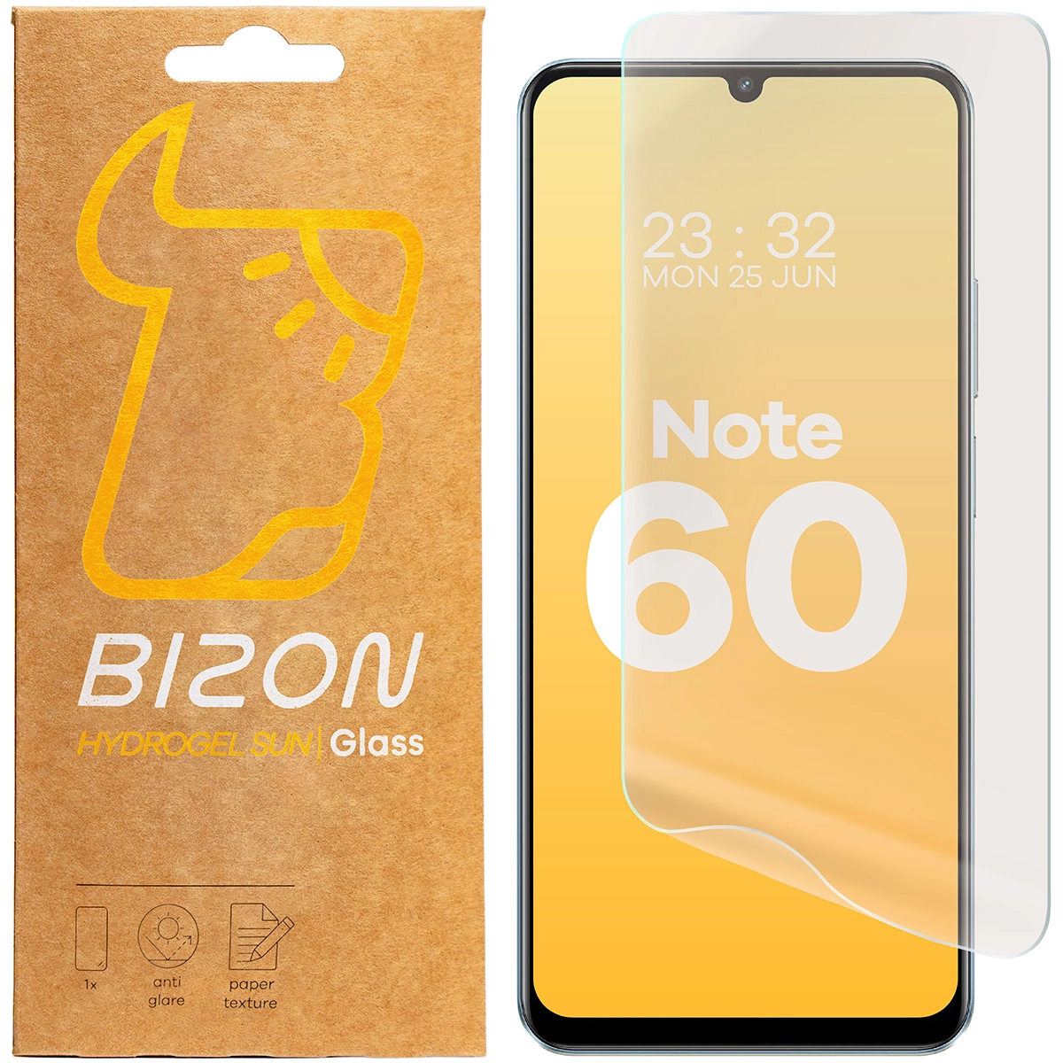 Folia ochronna Bizon matowa Film Sun do realme Note 60 2 sztuki