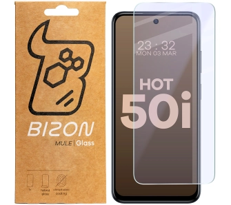 Szkło hybrydowe Bizon elastyczne Mule do Infinix Hot 50i
