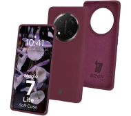 Bizon Silikonowe Soft do Honor Magic7 Lite Ciemno-fioletowy