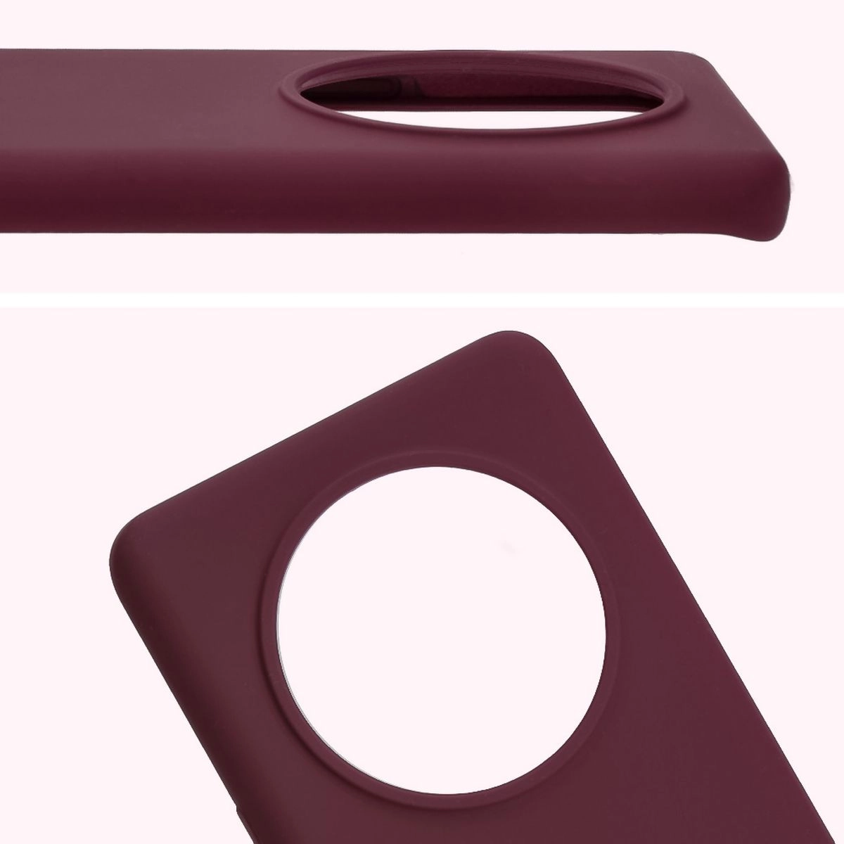 Etui Bizon Silikonowe Soft do Honor Magic7 Lite Ciemno-fioletowy