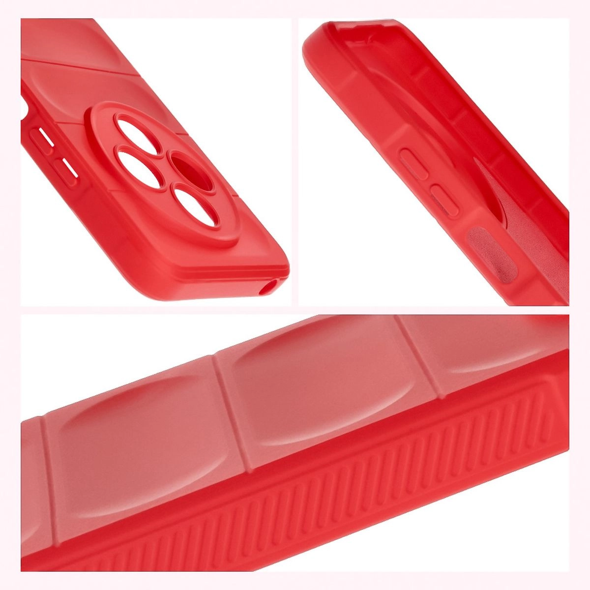 Etui Bizon Tur do Xiaomi Redmi 14C 4G / POCO C75 Czerwony