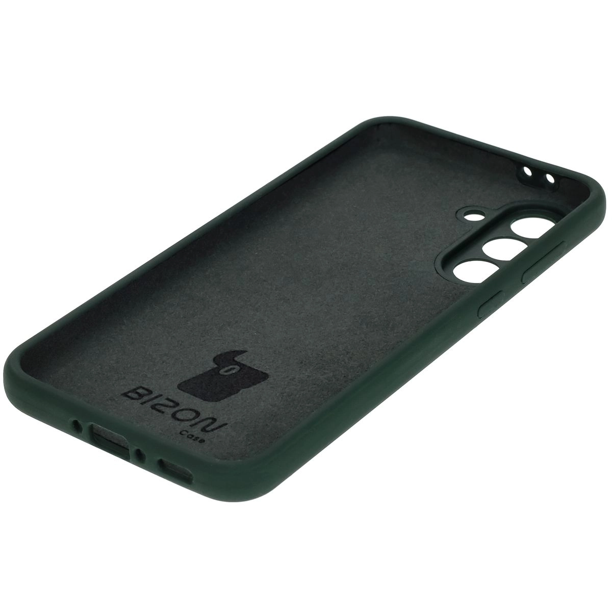 Etui Bizon Silikonowe Soft do Galaxy A36 5G Ciemnozielony