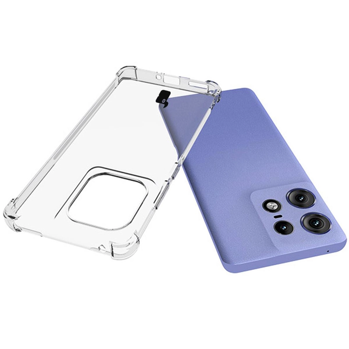 Etui Bizon Elastyczne Salpa do Motorola Edge 50 Pro Przezroczysty