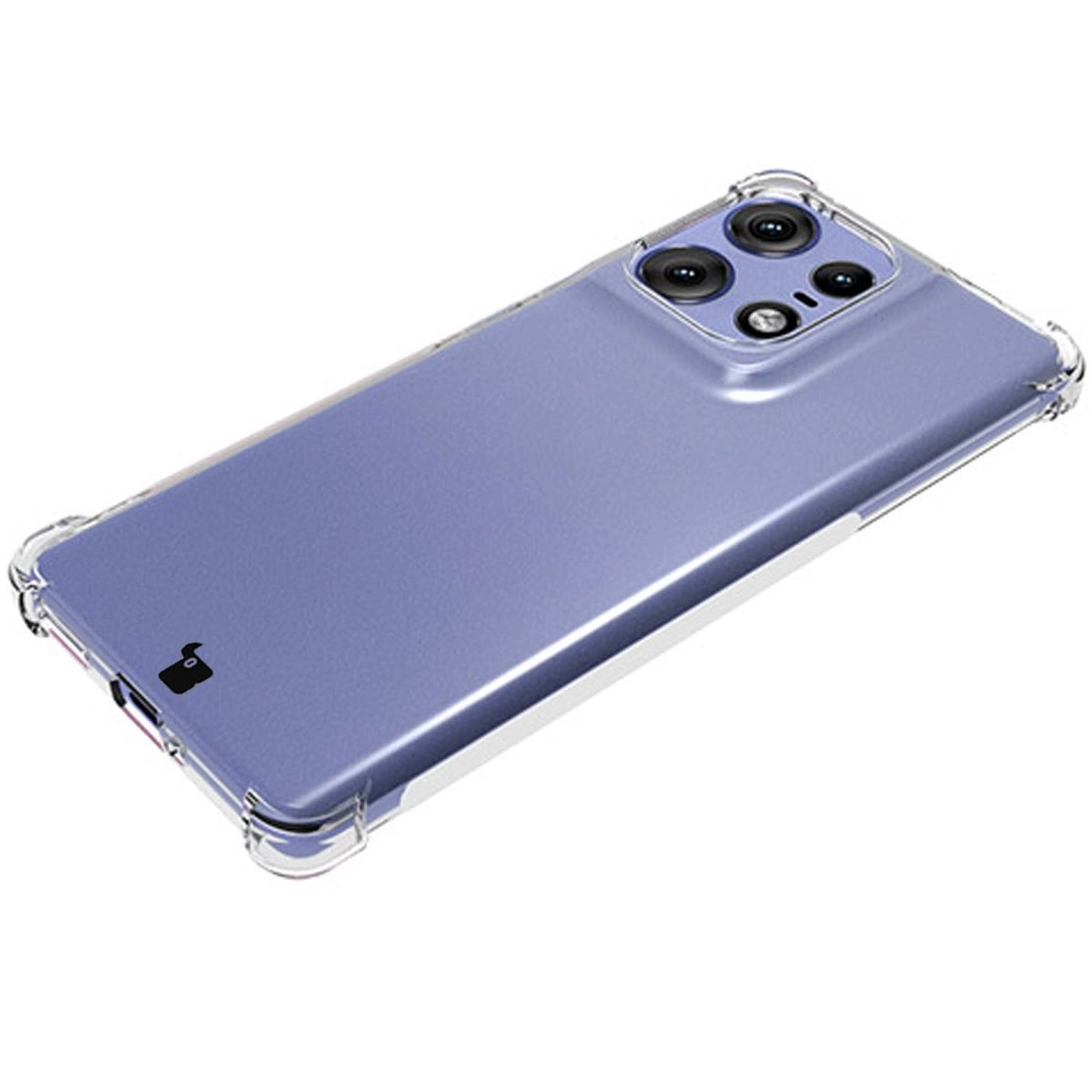 Etui Bizon Elastyczne Salpa do Motorola Edge 50 Pro Przezroczysty