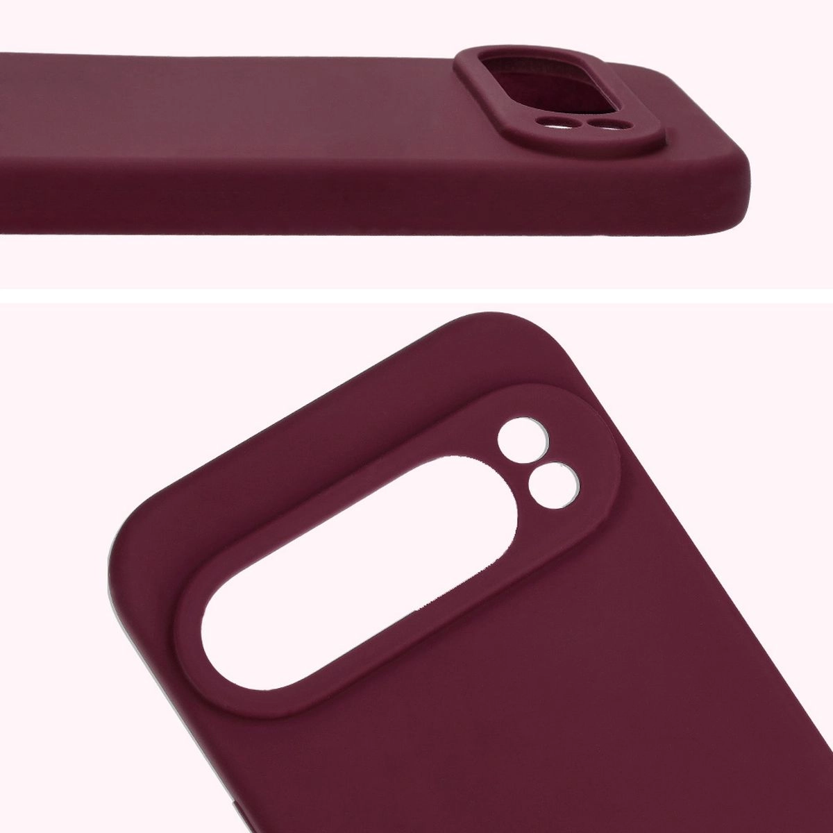 Etui Bizon Silikonowe Soft do Google Pixel 9 Pro XL Ciemno-fioletowy