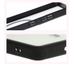 Etui Bizon MatteO z MagSafe do Galaxy S25 Ultra Półprzezroczyste z czarną ramką