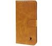 Etui Bizon z klapką Pocket do Xiaomi Redmi Note 14 5G/Poco M7 Pro 5G Brązowy