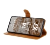 Etui Bizon z klapką Pocket do Xiaomi Redmi Note 14 5G/Poco M7 Pro 5G Brązowy