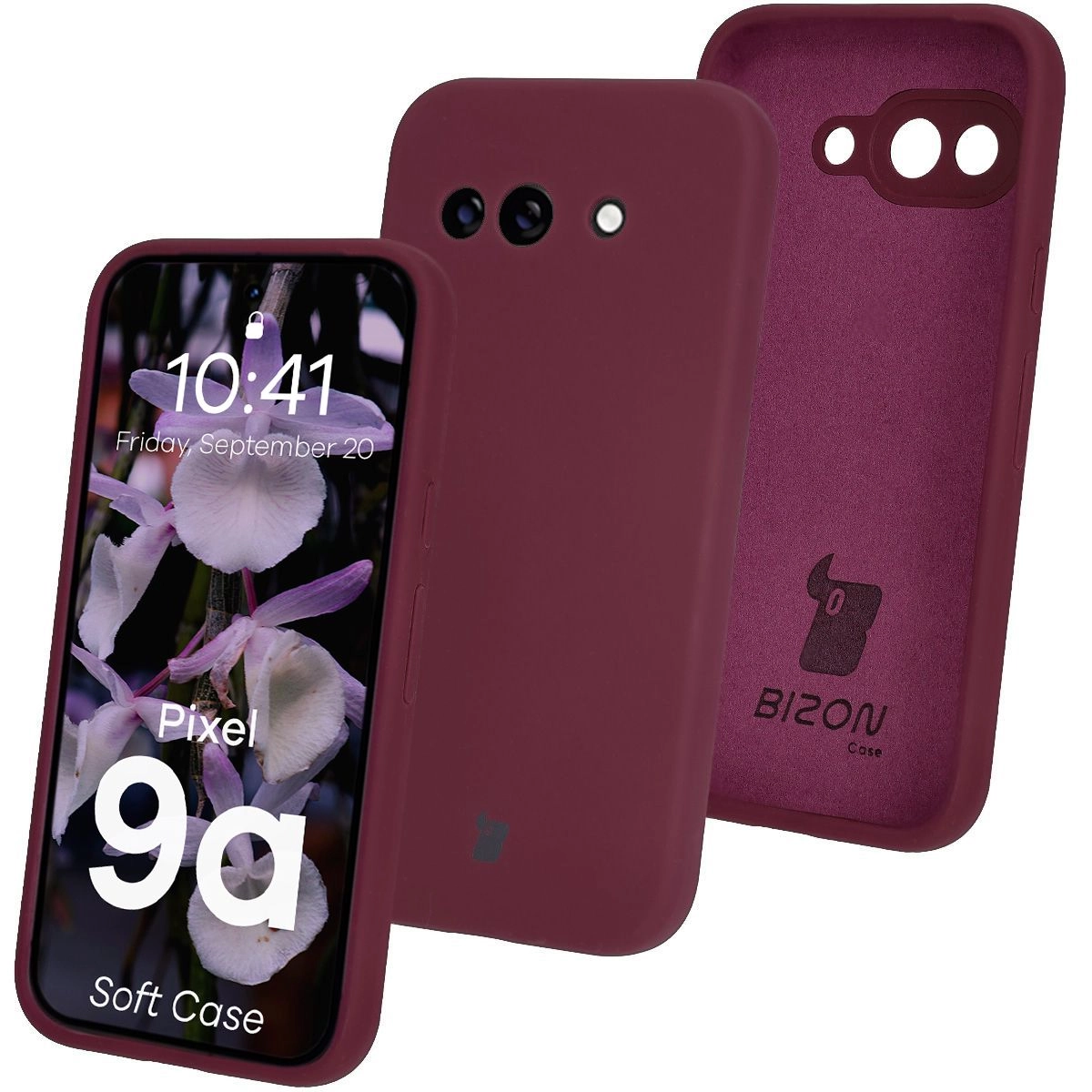 Etui Bizon Silikonowe Soft do Google Pixel 9a Fioletowy