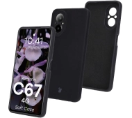 Bizon Silikonowe Soft do Realme C67 4G Czarny