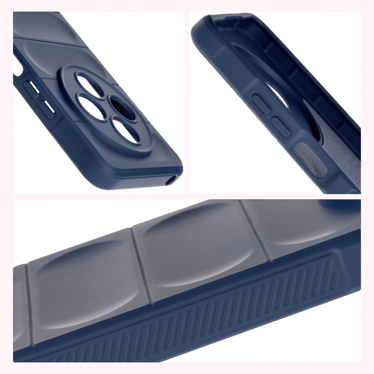 Etui Bizon Tur do Xiaomi Redmi 14C 4G / POCO C75 Granatowy