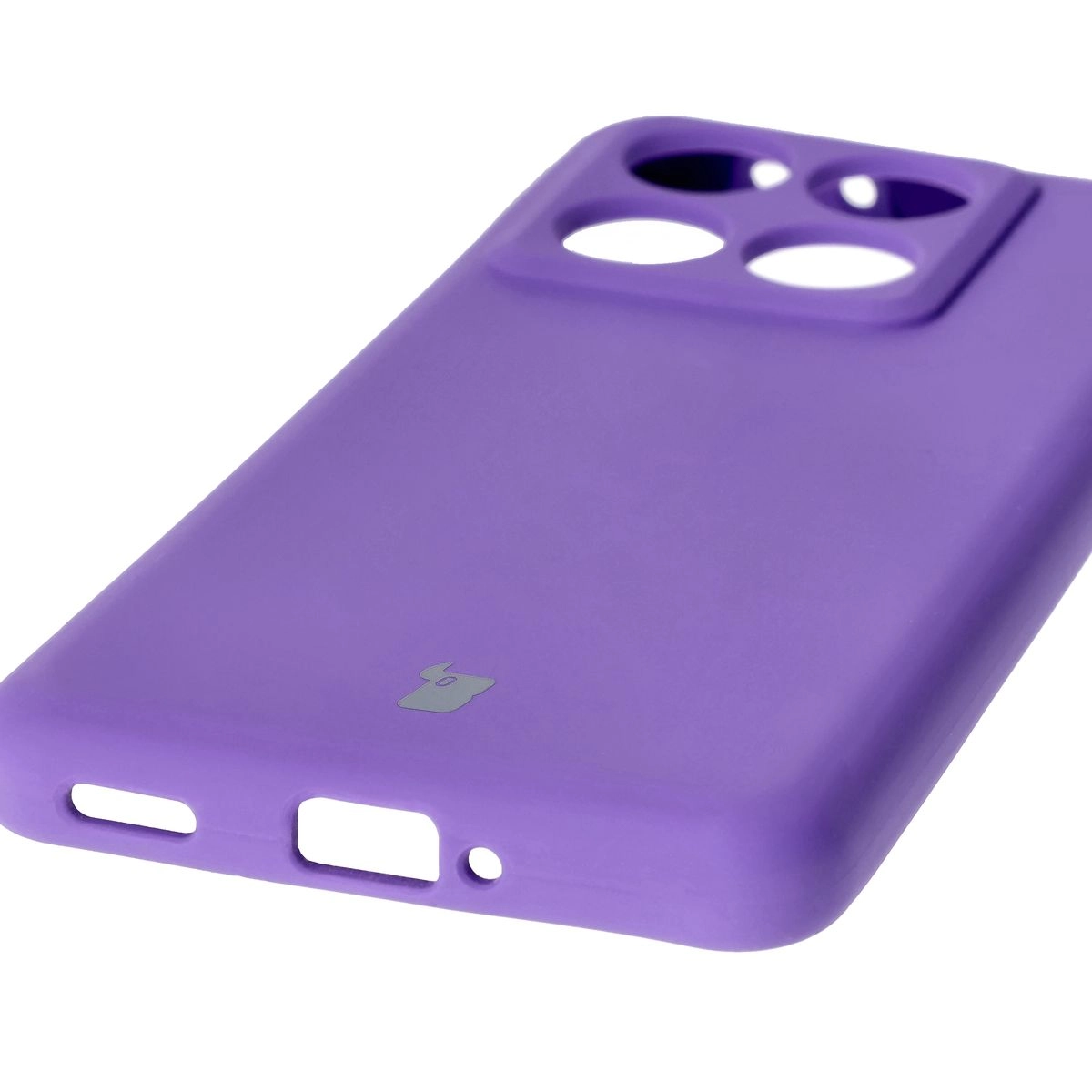 Etui Bizon Silikonowe Soft do Xiaomi 14T Pro Fioletowy