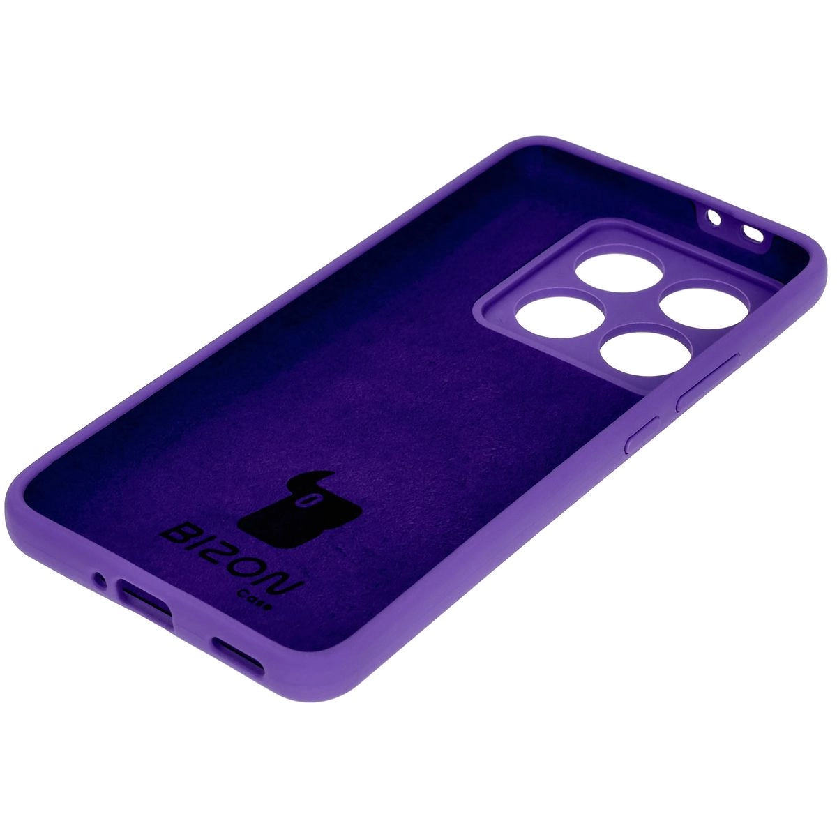 Etui Bizon Silikonowe Soft do Xiaomi 14T Pro Fioletowy