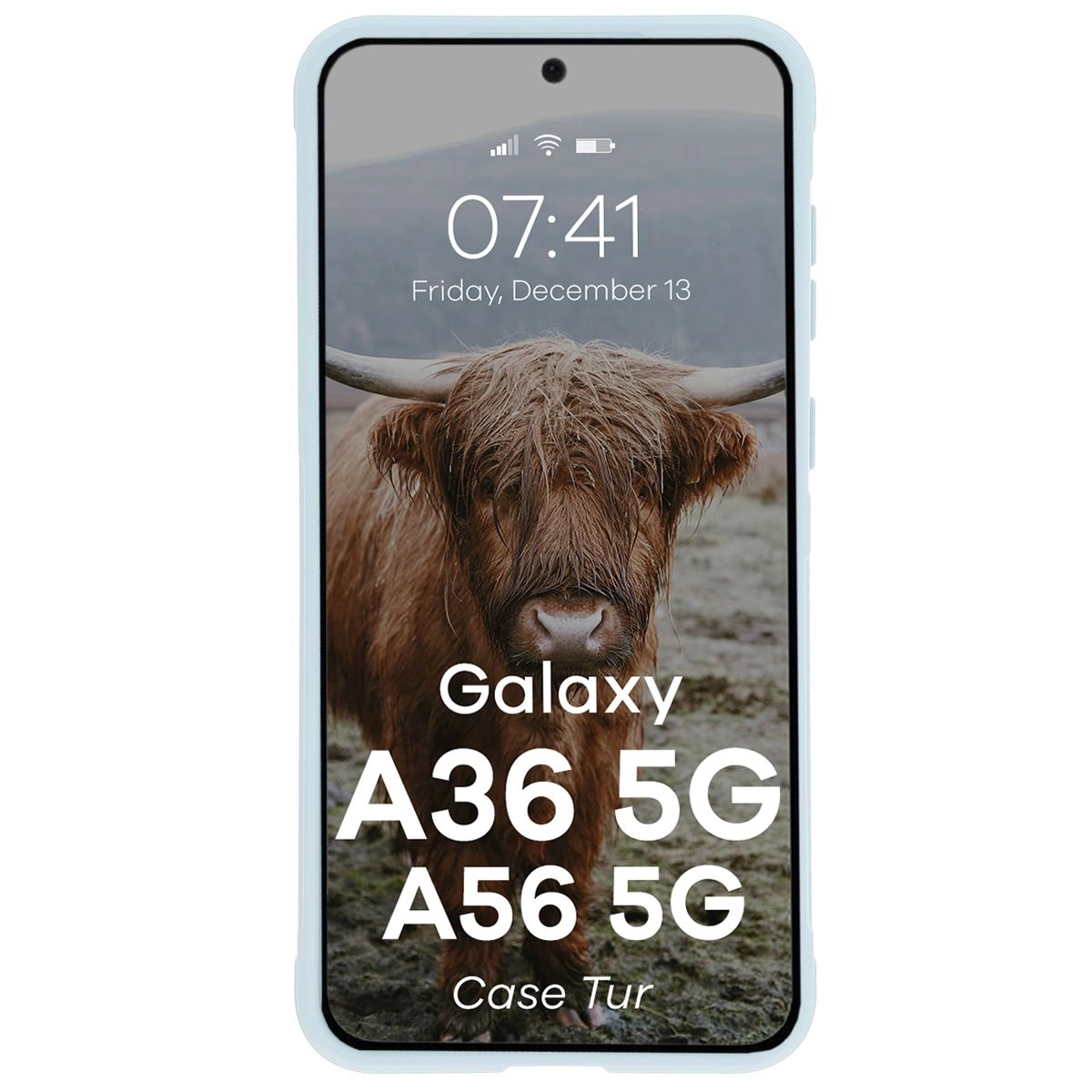 Etui Bizon Tur do Galaxy A36 5G / Galaxy A56 5G Jasnoniebieskie