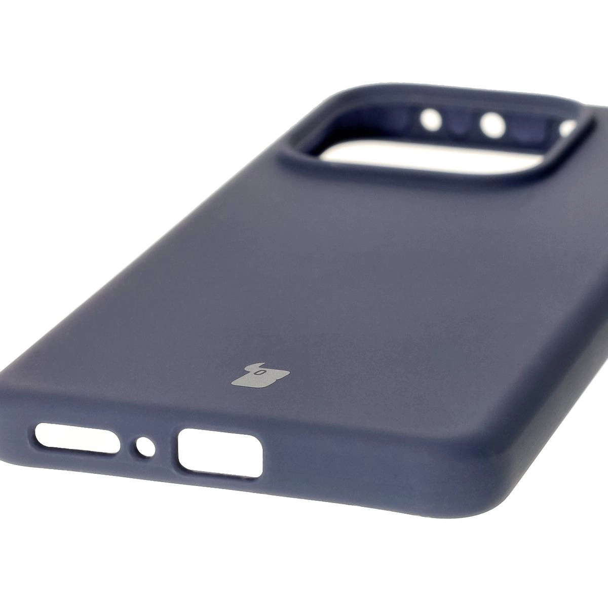 Etui Bizon Silikonowe Soft do Xiaomi Redmi Note 14 5G Ciemno-niebieski