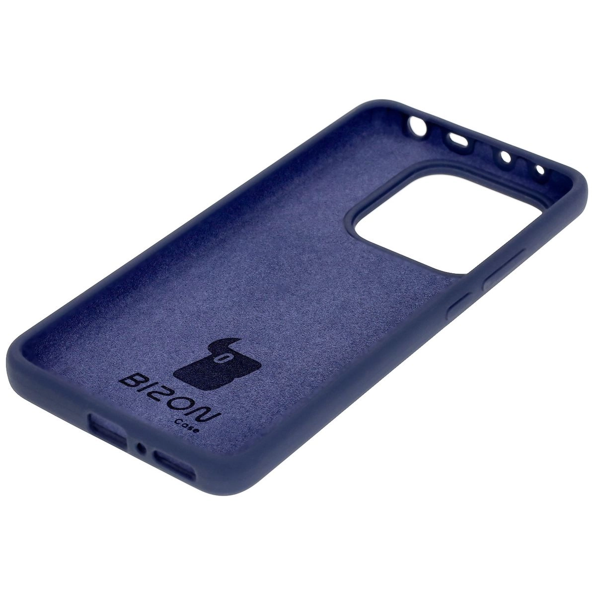 Etui Bizon Silikonowe Soft do Xiaomi Redmi Note 14 5G Ciemno-niebieski