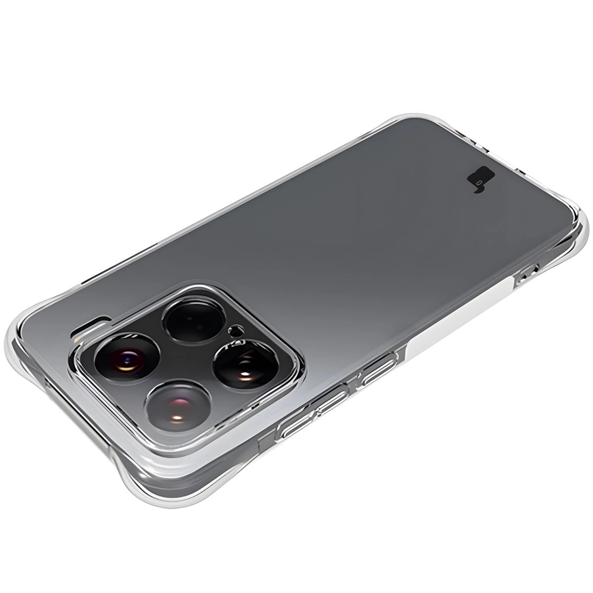 Etui Bizon Elastyczne Salpa do Xiaomi 15 Przezroczysty