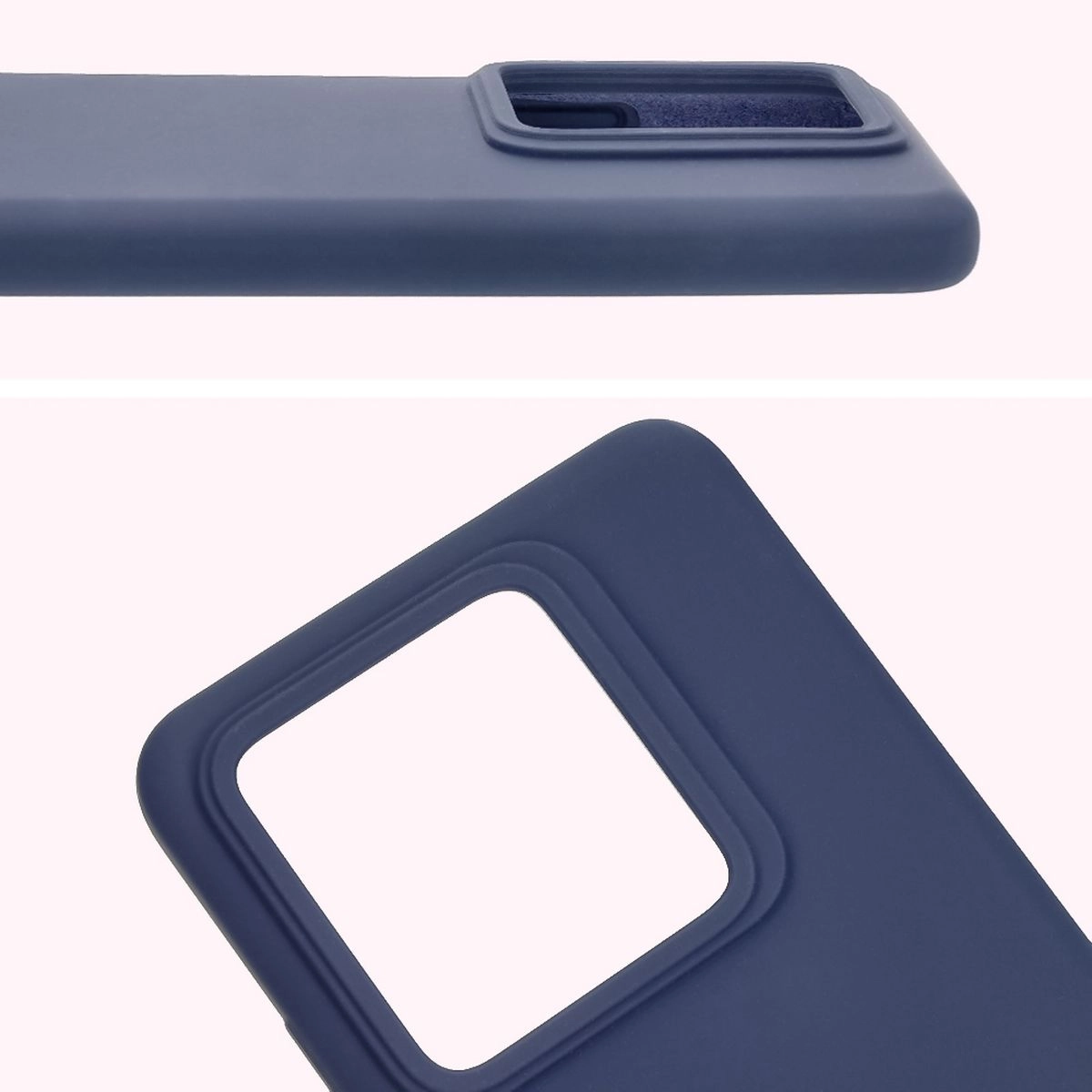Etui Bizon Silikonowe Soft do Realme GT 7 Pro Ciemno-niebieski