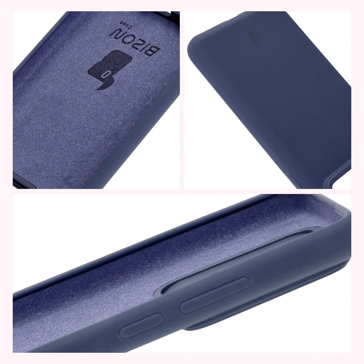 Etui Bizon Silikonowe Soft do Realme GT 7 Pro Ciemno-niebieski