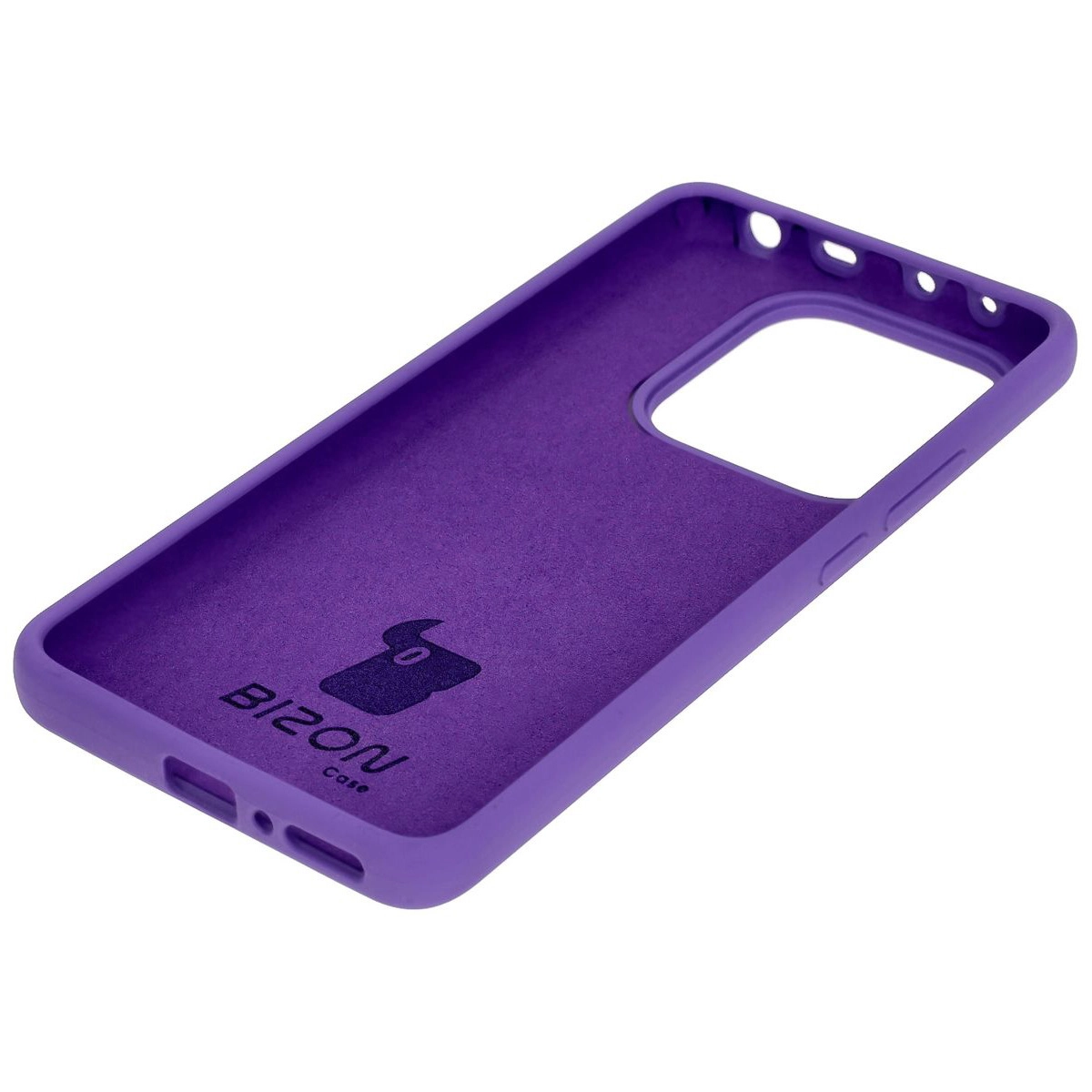 Etui Bizon Silikonowe Soft do Xiaomi Redmi Note 14 5G Fioletowy