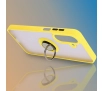 Etui Bizon z uchwytem na palec Hybrid Ring do Galaxy A26 5G Przydymione z żółtą ramką
