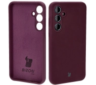 Bizon Silikonowe Soft do Galaxy A55 5G Ciemno-fioletowy