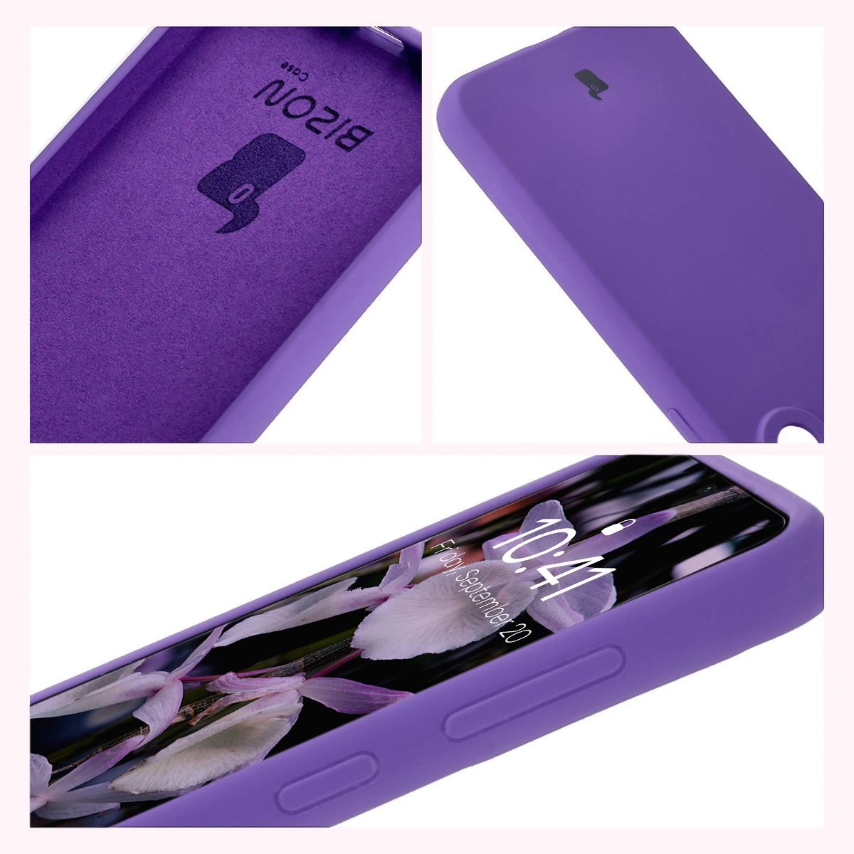Etui Bizon Silikonowe Soft do Galaxy A36 5G Fioletowy