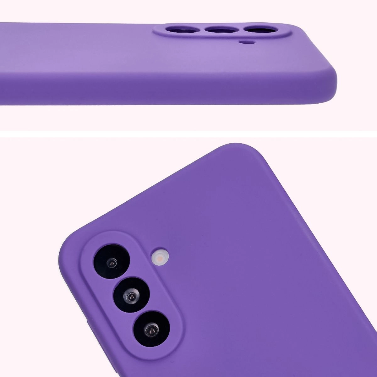Etui Bizon Silikonowe Soft do Galaxy A36 5G Fioletowy