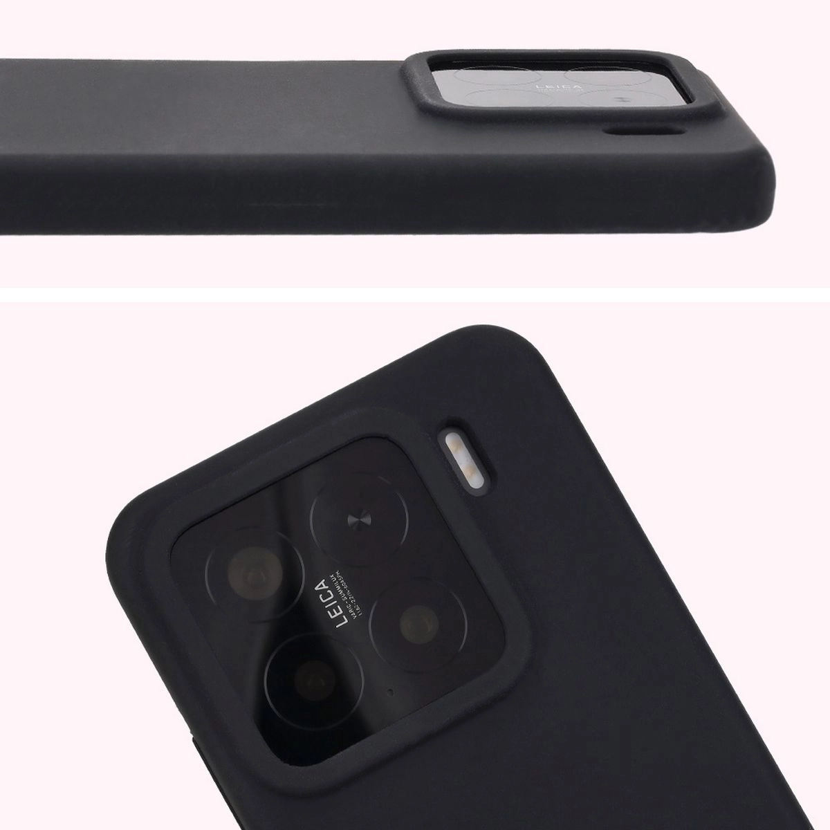 Etui Bizon Silikonowe Soft do Xiaomi 15 Czarny