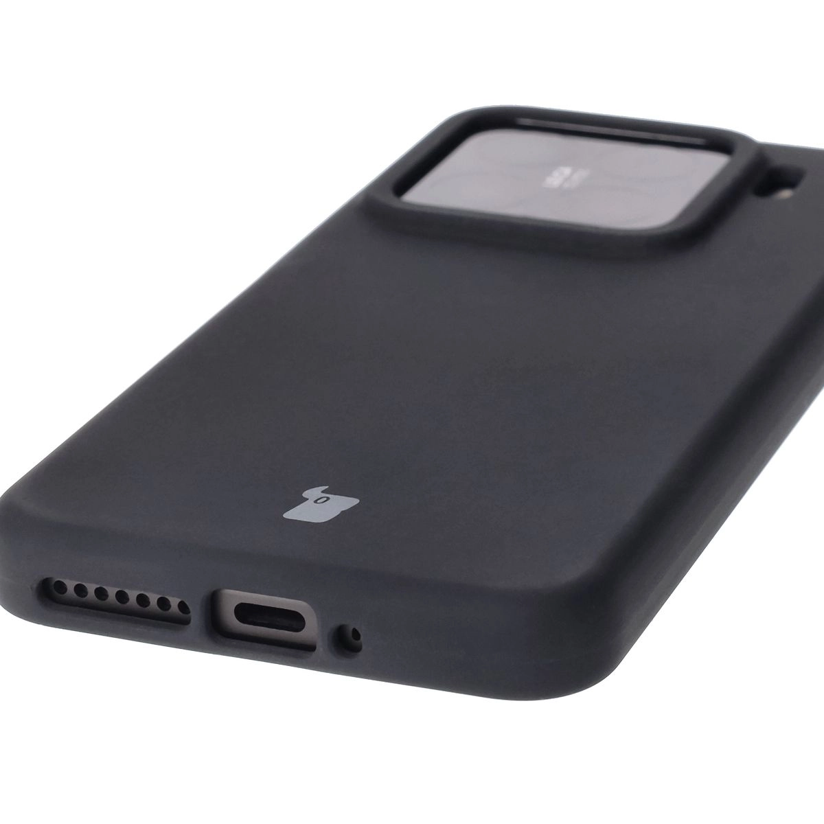 Etui Bizon Silikonowe Soft do Xiaomi 15 Czarny