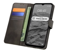 Bizon z klapką Pocket do Galaxy A26 5G Czarny