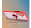 Etui Bizon z uchwytem na palec Hybrid Ring do Galaxy A36 5G / A56 5G Przydymione z czerwoną ramką