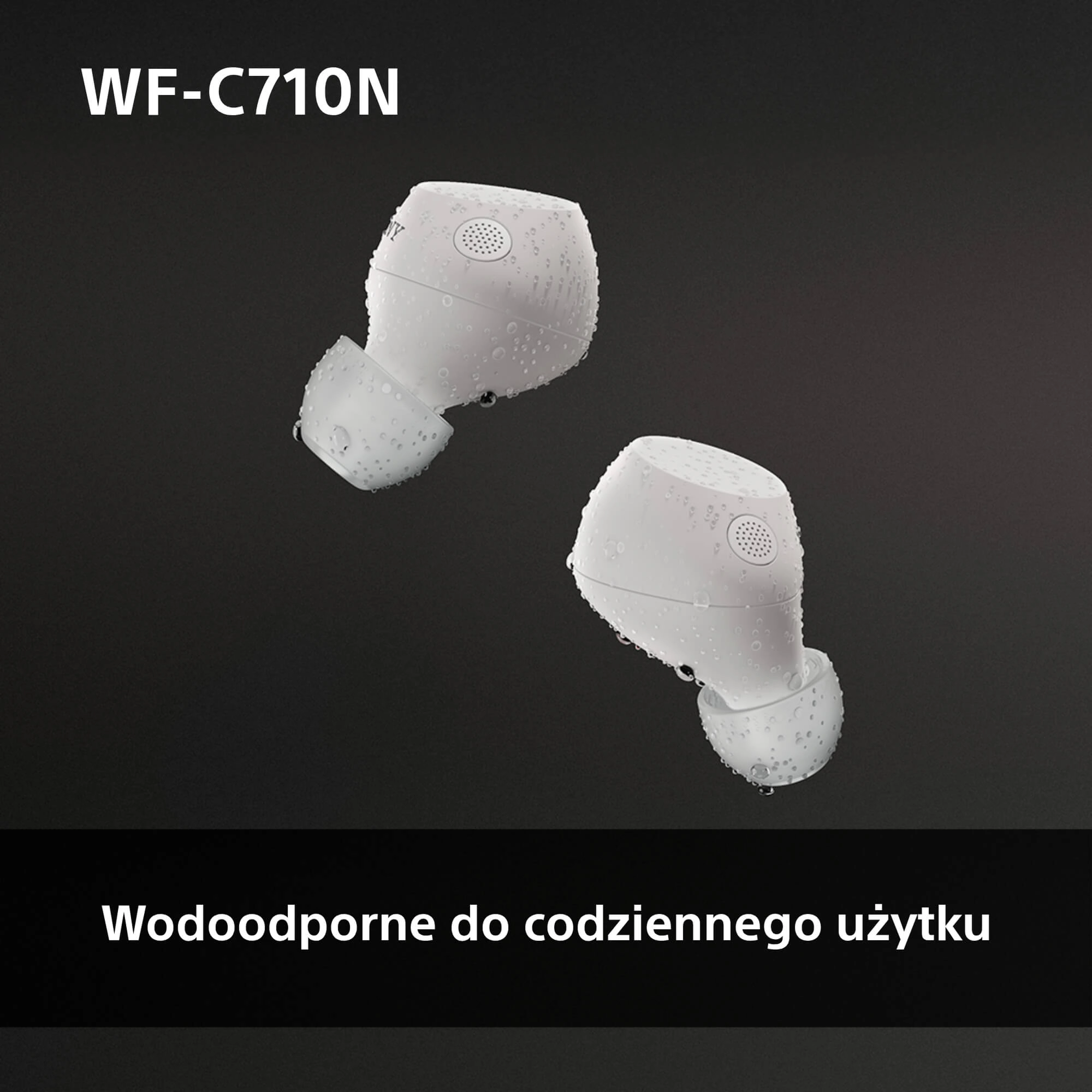 Słuchawki bezprzewodowe Sony WF-C710N ANC Dokanałowe Bluetooth 5.3 Biały