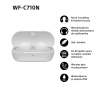 Słuchawki bezprzewodowe Sony WF-C710N ANC Dokanałowe Bluetooth 5.3 Biały