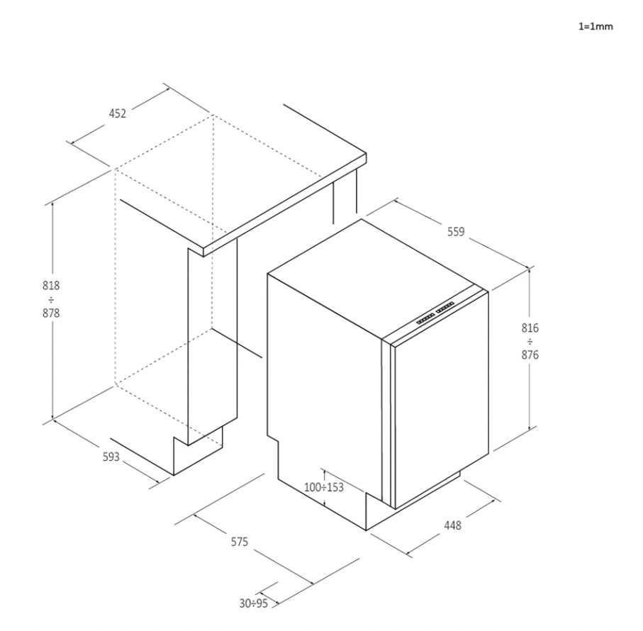 Zmywarka Haier i-Pro Shine Seria 4 XI0C3TB3FB 44,8cm Automatyczne otwieranie drzwi Zdalne sterowanie