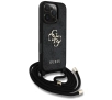 Etui Guess 4G Big Logo Cord Stap Crossbody do iPhone 16 Pro Max Czarny
