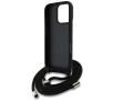 Etui Guess 4G Big Logo Cord Stap Crossbody do iPhone 16 Pro Max Czarny
