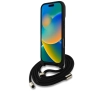 Etui Guess 4G Big Logo Cord Stap Crossbody do iPhone 16 Pro Max Czarny